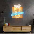 Cold Beer Uv Printed Beer Acrylic LED neon sign by NeonCS