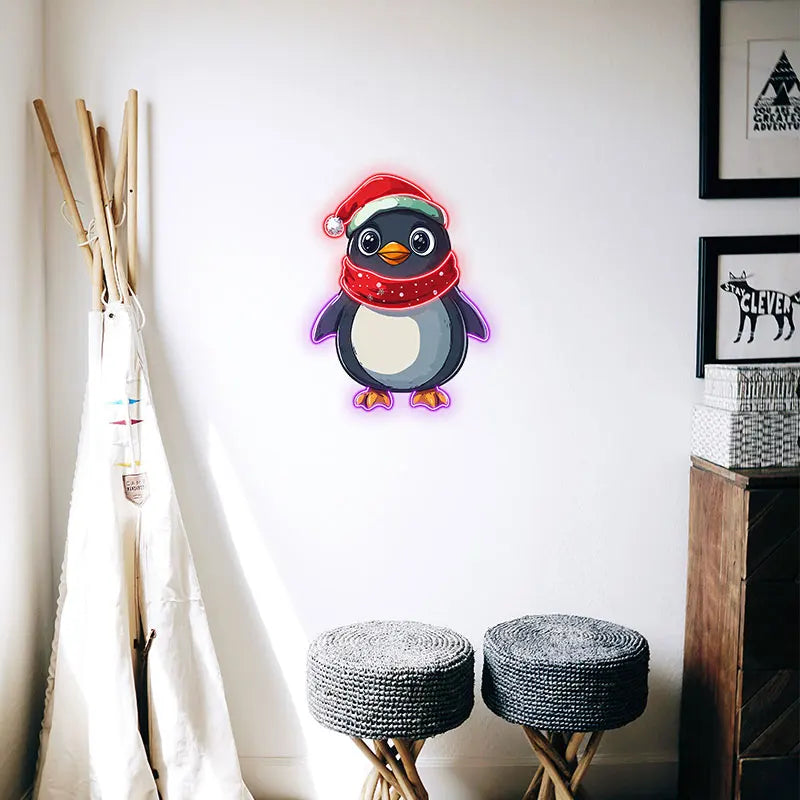 Christmas Penguin - Adorable Decor for LED neon sign product image