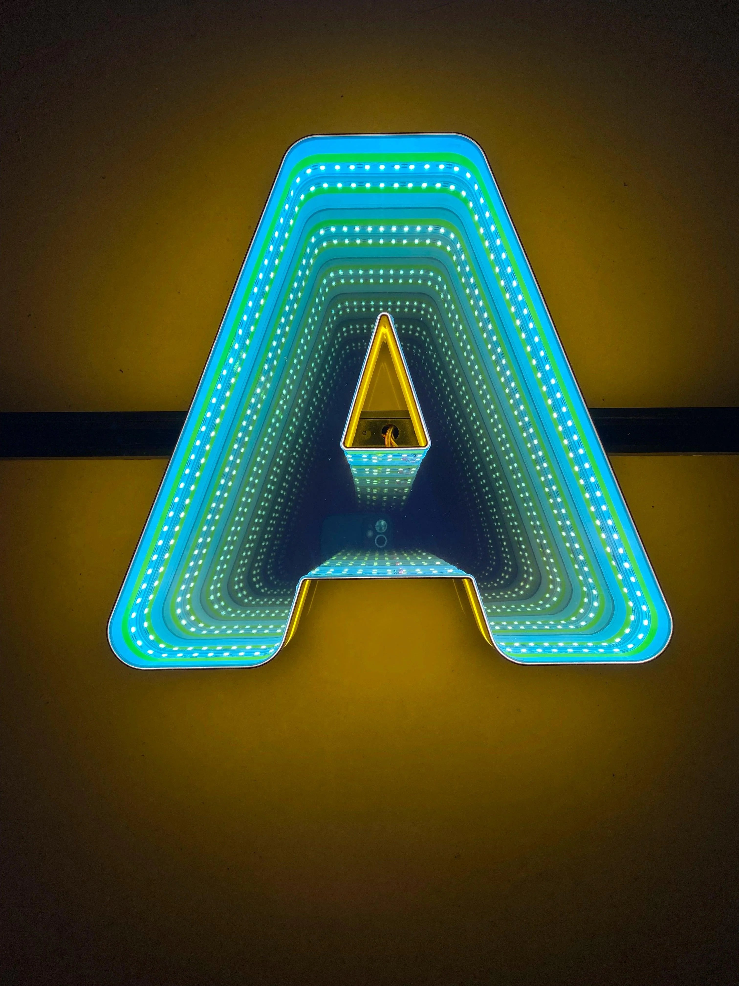 Stocked Infinity Mirror 3d Letters LED neon sign product image