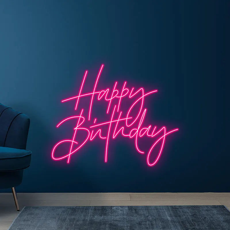 Toysign Elegant Happy Birthday - LED LED neon sign product image