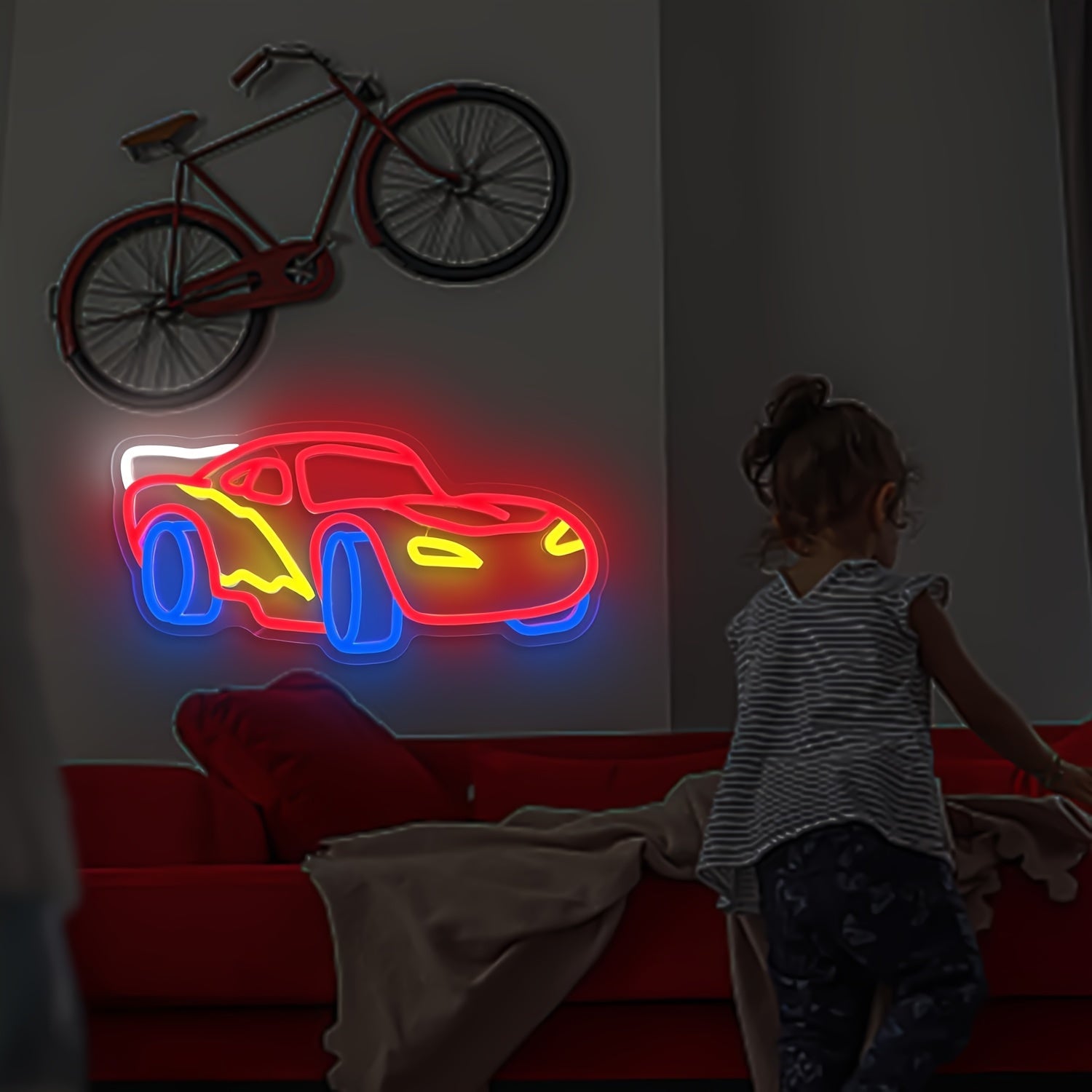 Red Sports Car - Cool Wall Decor for LED neon sign product image