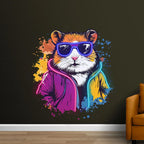 Cool Neon Hamster Art Poster Funky LED neon sign product image