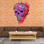 Skull with Weird Fire Creative Wall LED neon sign product image