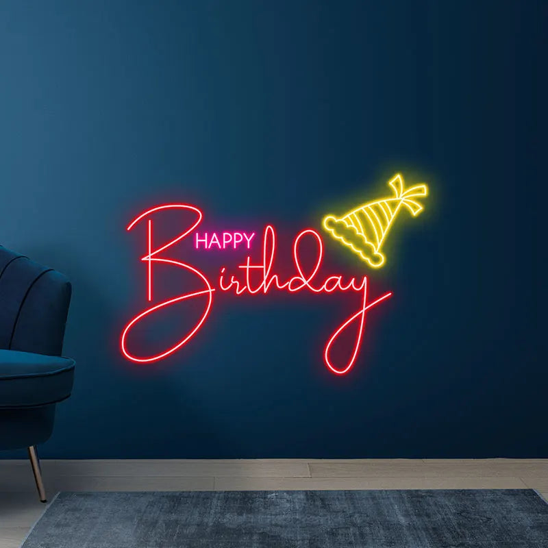 Toysign Custom Text Happy Birthday LED neon sign product image