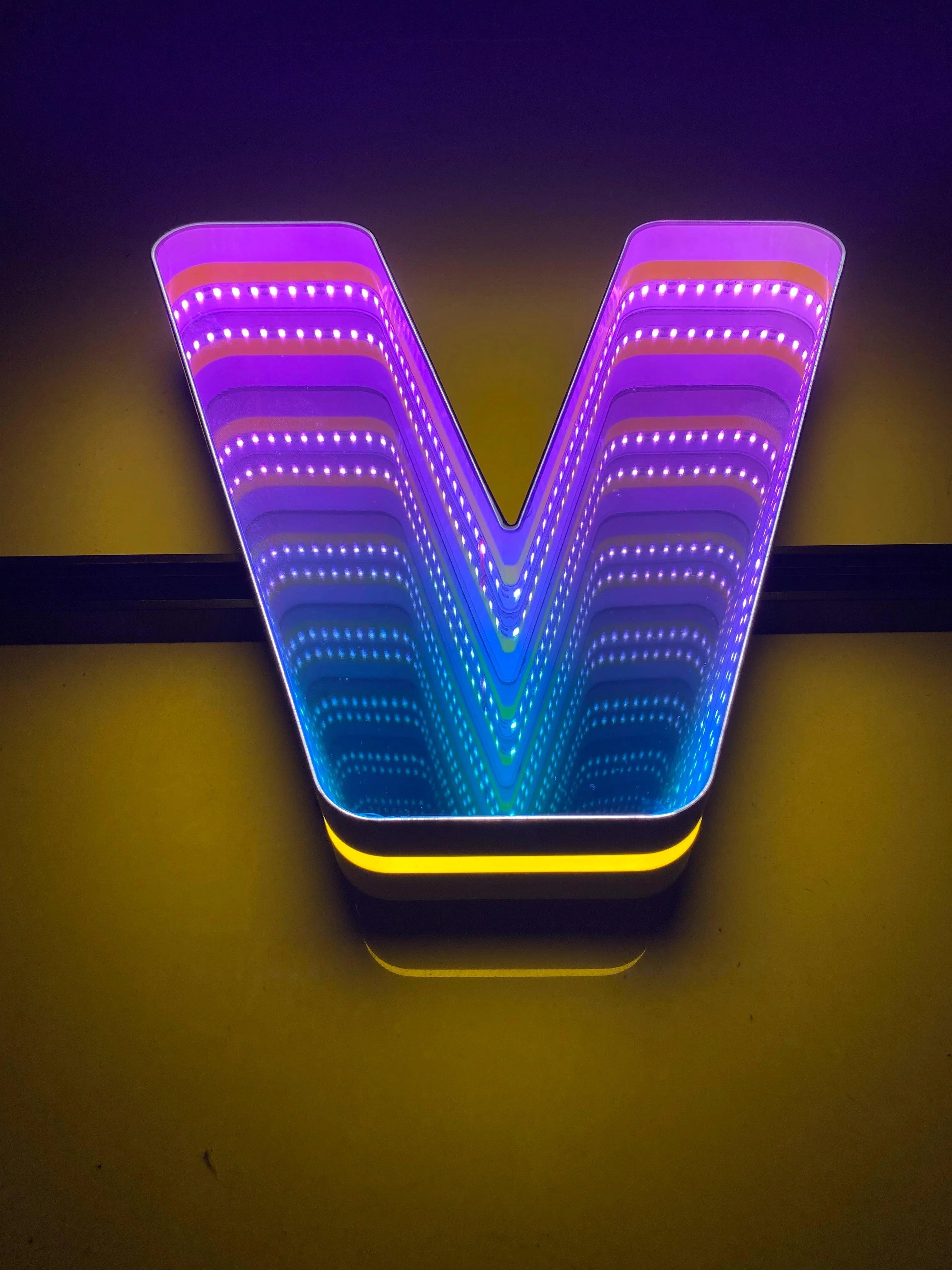Stocked Infinity Mirror 3d Letters LED neon sign product image