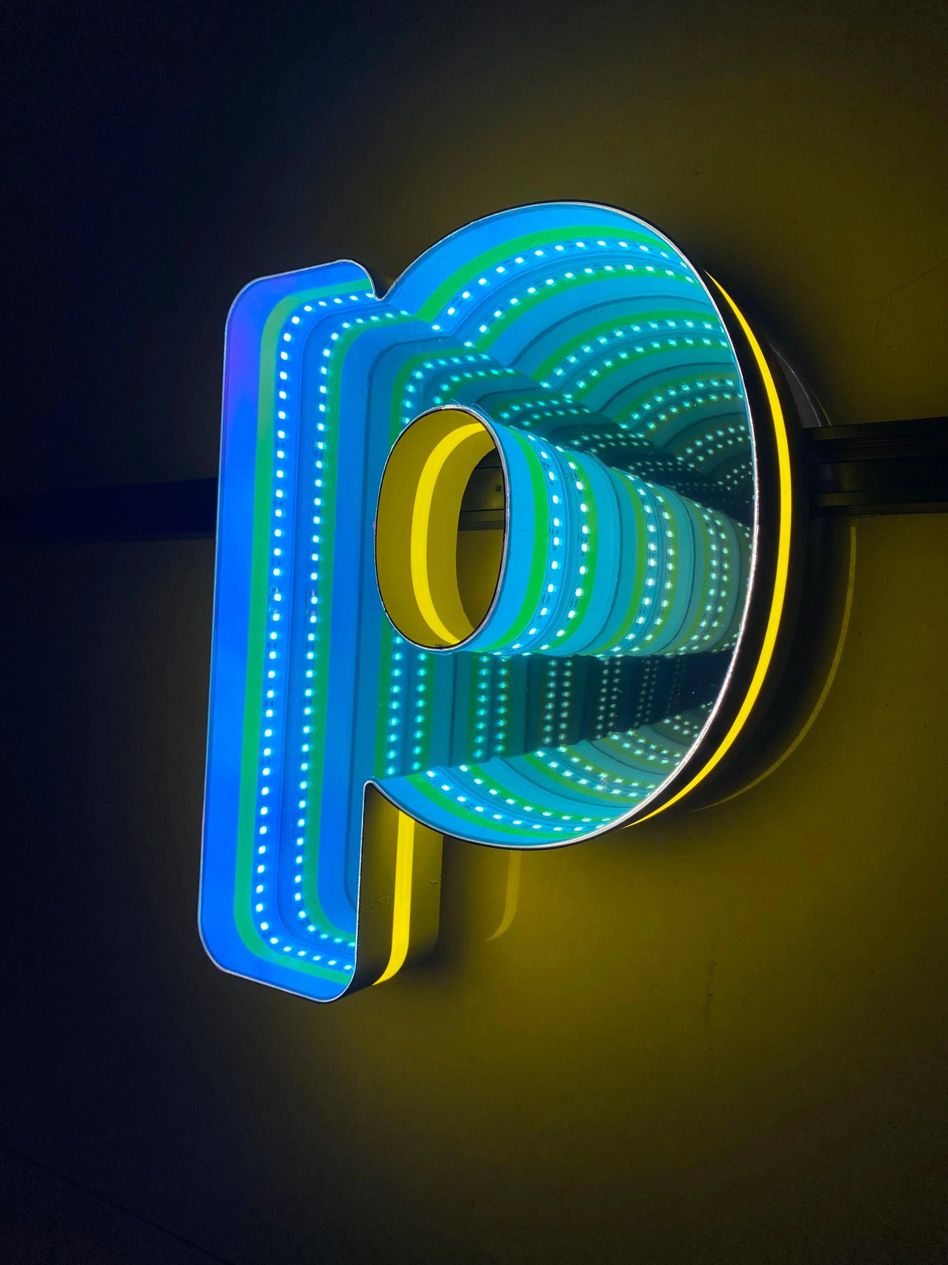 Stocked Infinity Mirror 3d Letter LED neon sign product image