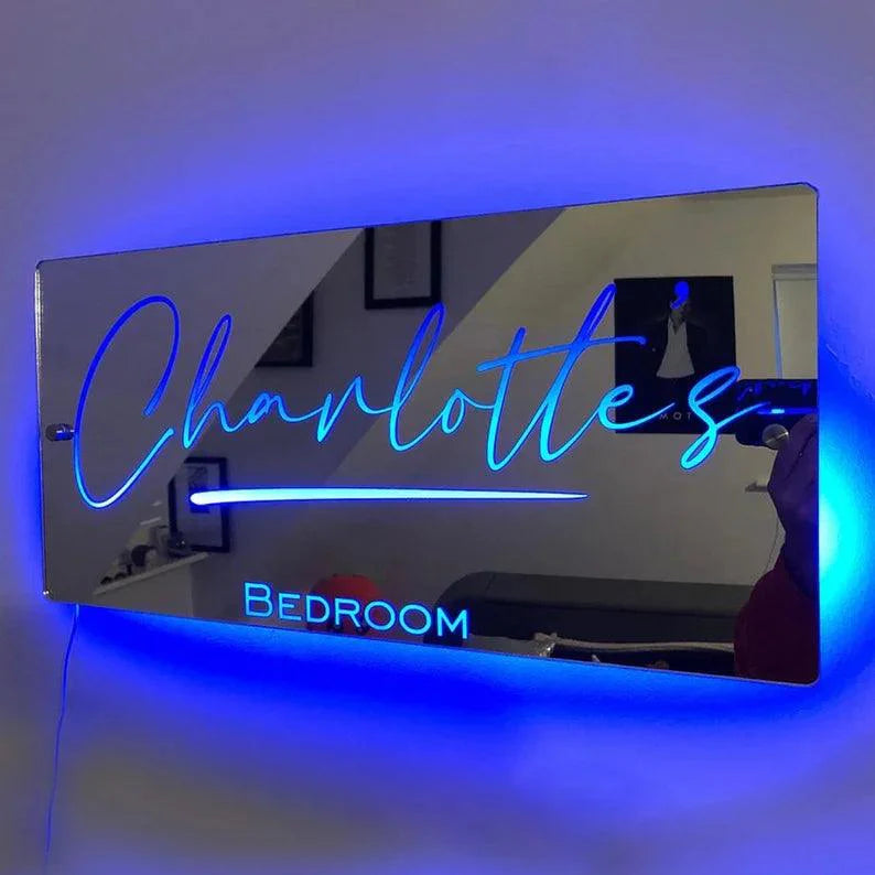 Personalized Name Mirror Light for LED neon sign product image