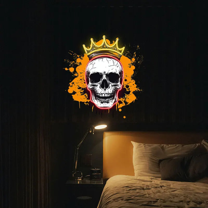 Crowned Skull - Edgy LED Wall Light LED neon sign product image