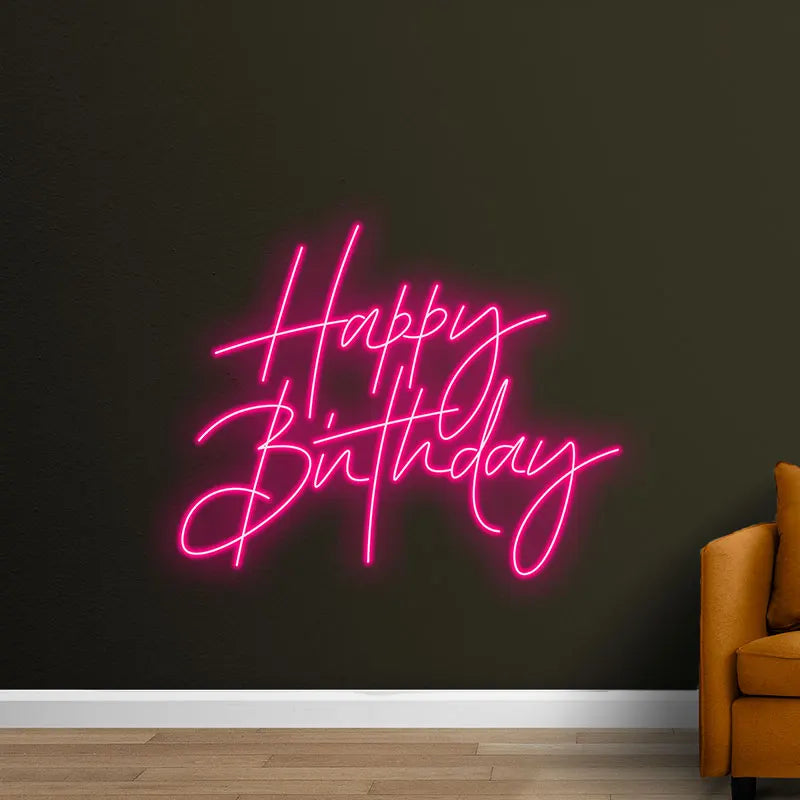 Toysign Elegant Happy Birthday - LED LED neon sign product image