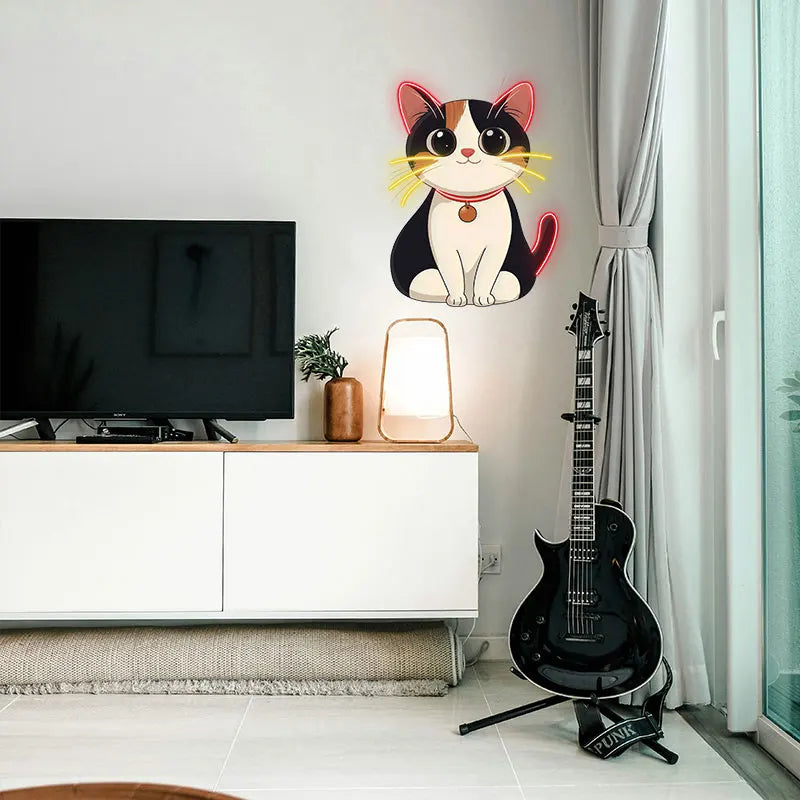 Toysign Kawaii Cat - Adorable Wall Art LED neon sign product image