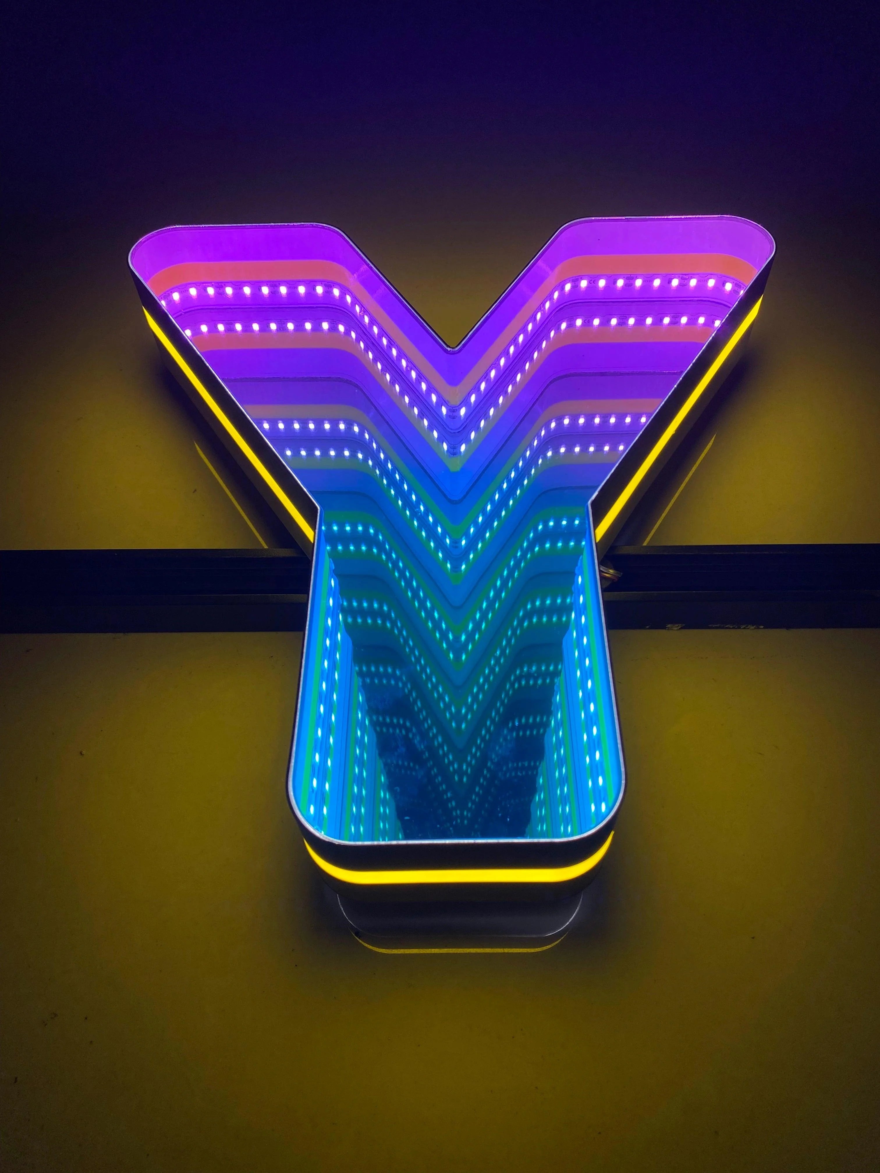Stocked Infinity Mirror 3d Letters LED neon sign product image