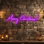 Merry Christmas Neon Text Light LED neon sign product image
