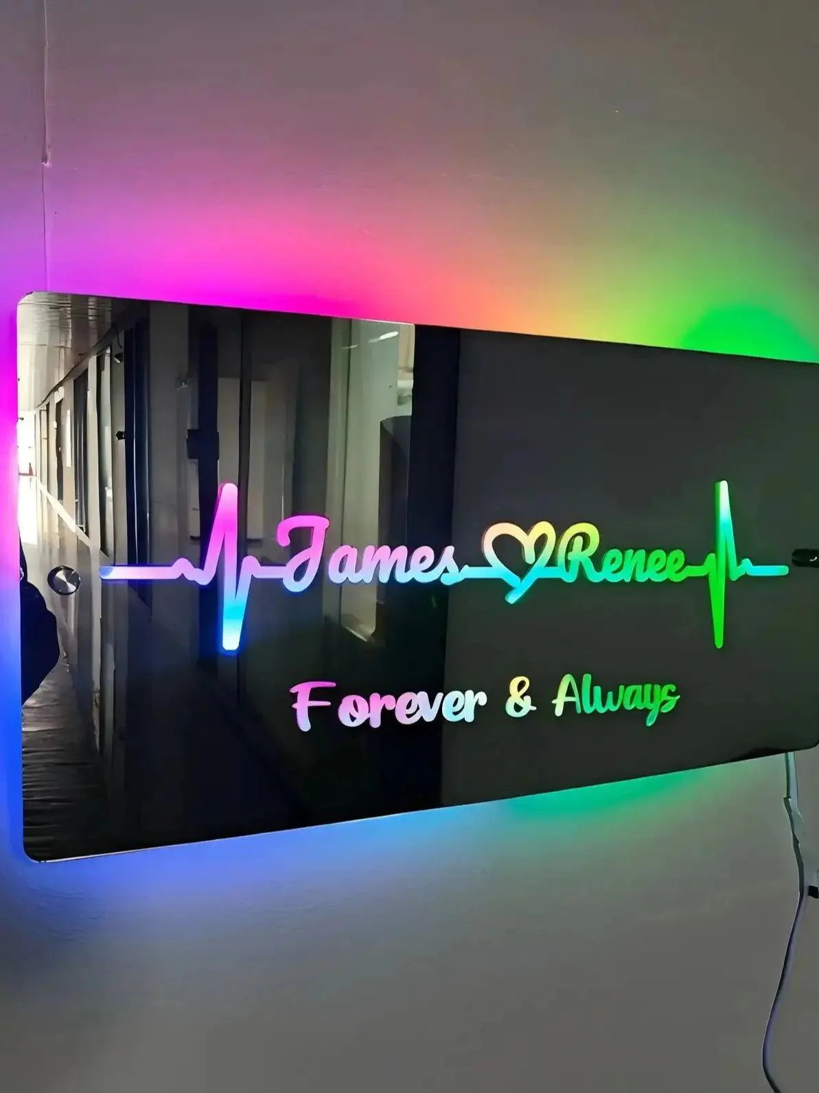 Personalized Name Mirror Light for LED neon sign product image