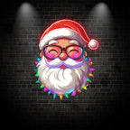 Santa Claus with Small Light Bulbs LED LED neon sign by NeonCS