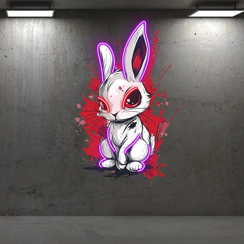 Toysign Edgy Neon Bunny Wall Art LED neon sign product image
