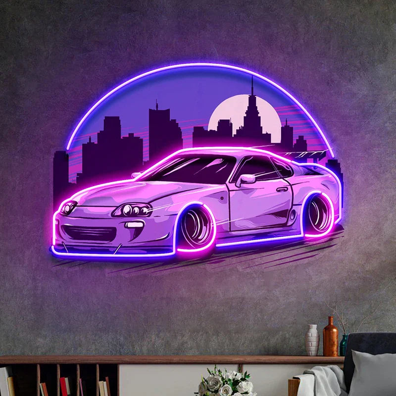 Custom Car Retro Car Man Cave Decor LED neon sign product image