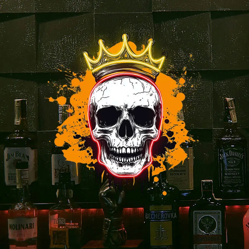 Crowned Skull - Edgy LED Wall Light LED neon sign product image