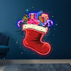 Christmas Gifts Sock Christmas LED neon sign product image