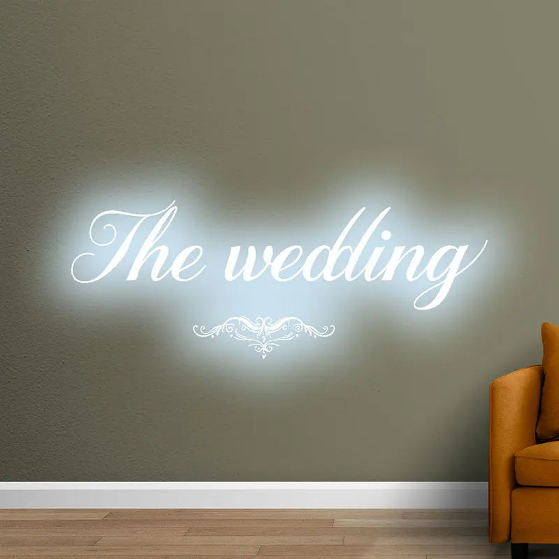 The Wedding Wall Decoration Ice Blue LED neon sign product image