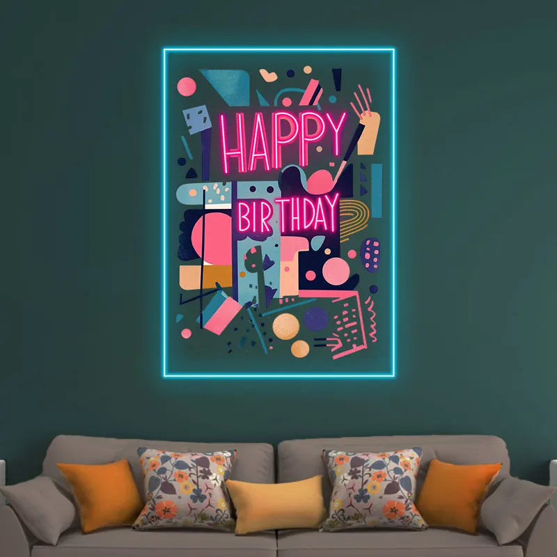 Happy Birthday Birthday Party Wall LED neon sign product image