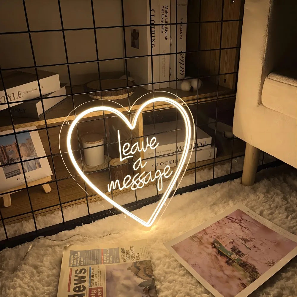 Leave a Message Sculpture Personal LED neon sign by NeonCS