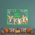 Cute Animal Birthday Kids Birthday LED neon sign product image