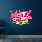 Merry Christmas 2024 Text Creative LED neon sign product image