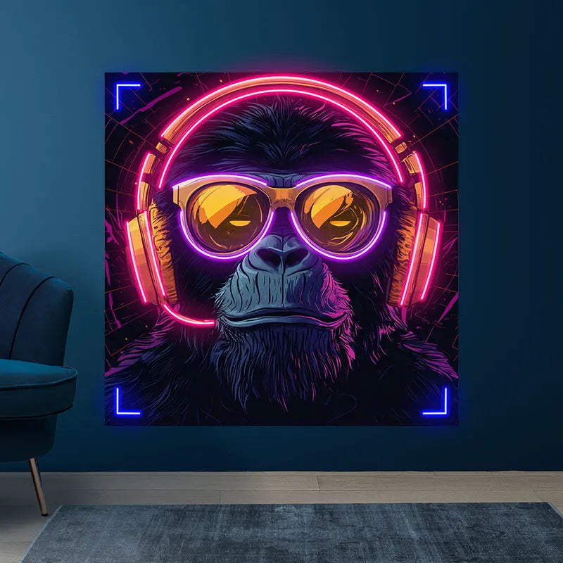 Toysign Futuristic Neon Monkey with LED neon sign product image