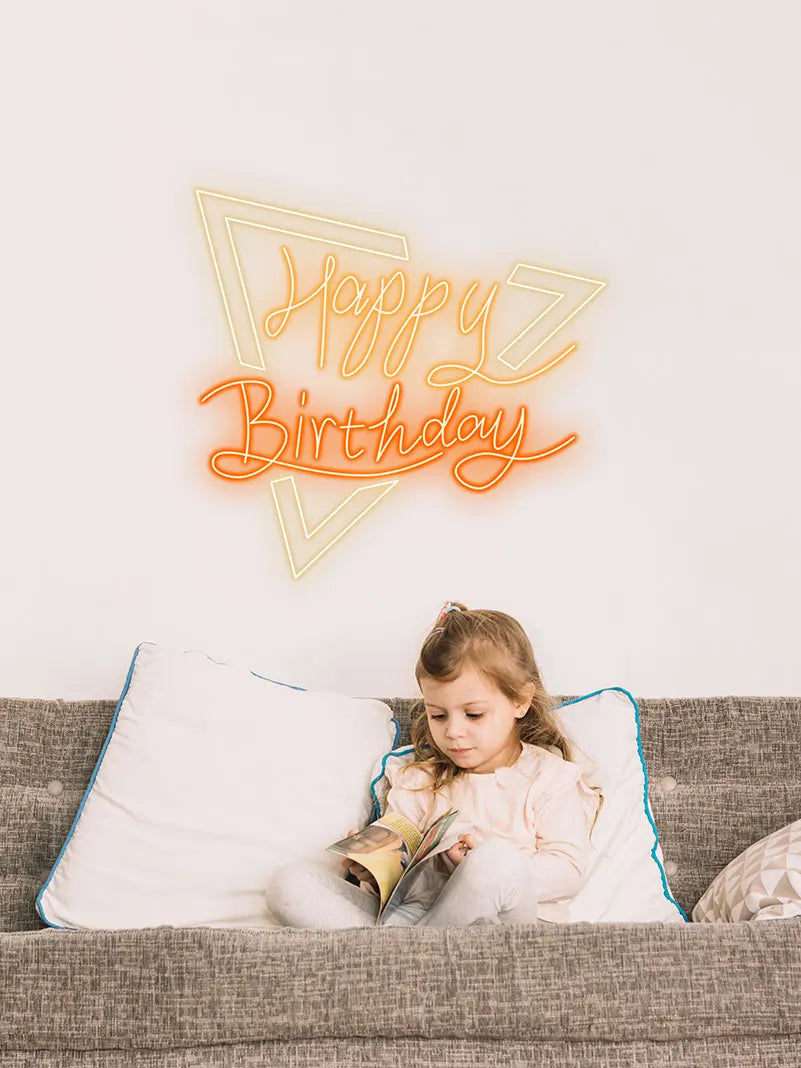 Vibrant Birthday Glow Light Elevate LED neon sign product image