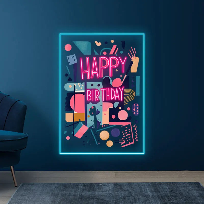 Happy Birthday Birthday Party Wall LED neon sign product image