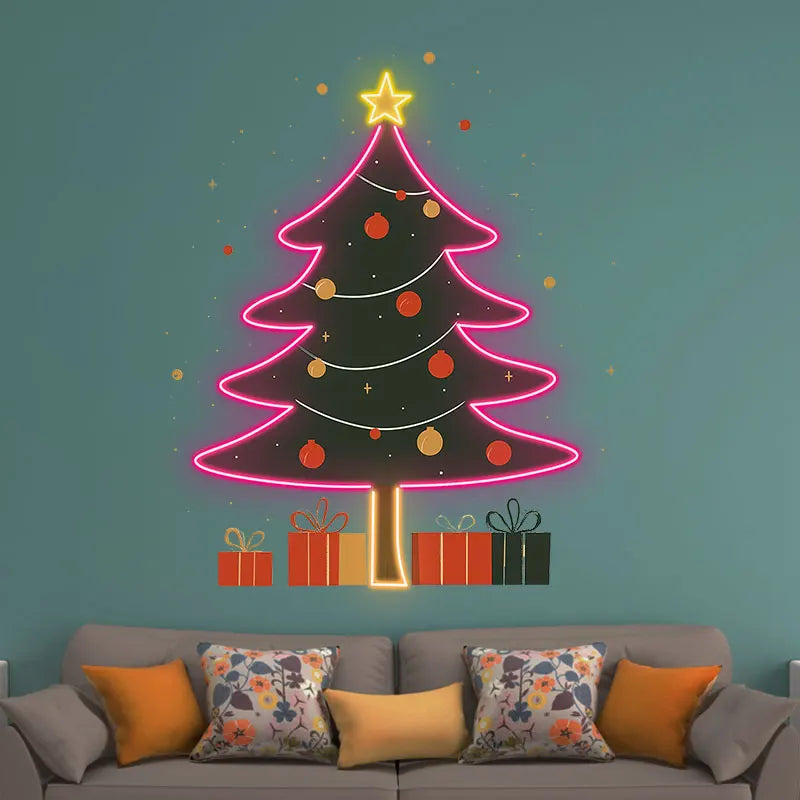 Creative Christmas Tree LED Wall Decor LED neon sign product image