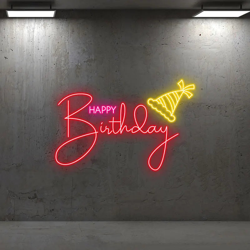 Toysign Custom Text Happy Birthday LED neon sign product image