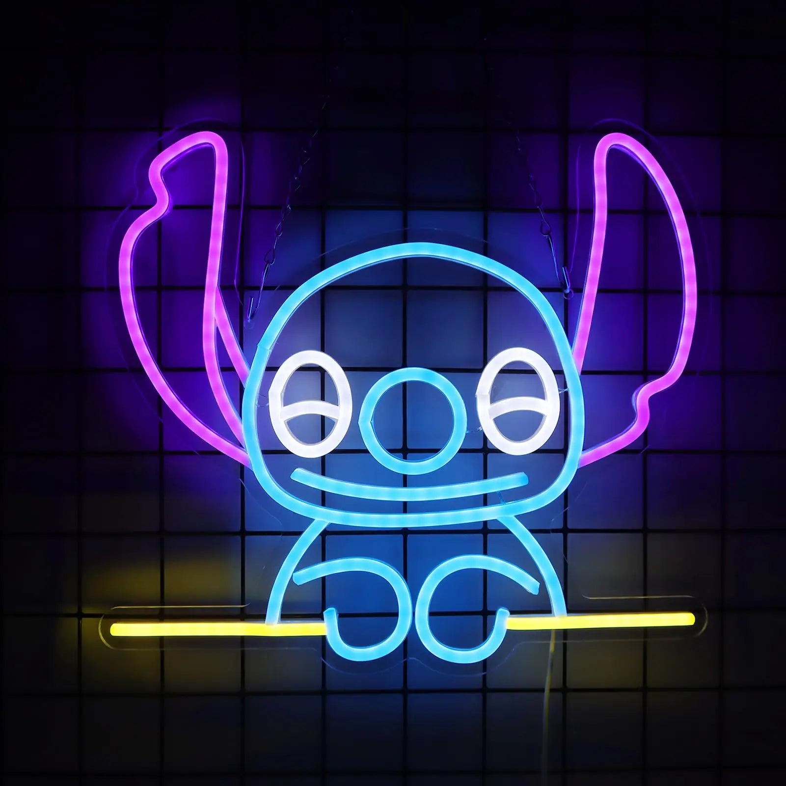 Cute Blue Alien for Kids Room Custom LED neon sign product image