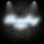 The Wedding Wall Decoration Ice Blue LED neon sign by NeonCS