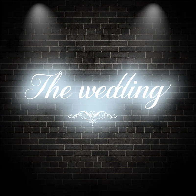 The Wedding Wall Decoration Ice Blue LED neon sign by NeonCS