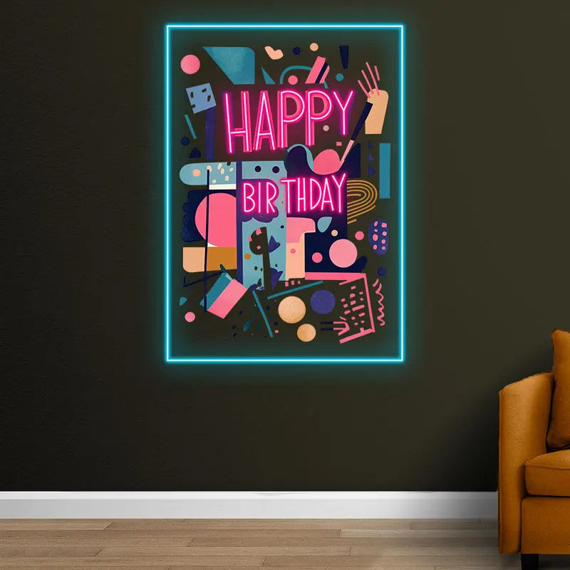 Happy Birthday Birthday Party Wall LED neon sign product image
