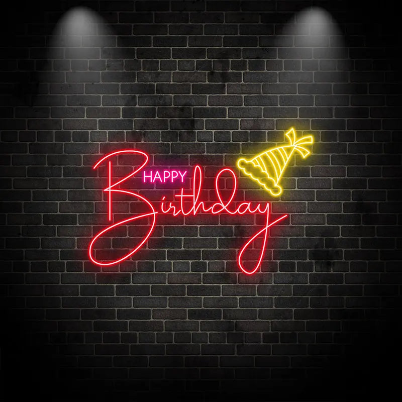Toysign Custom Text Happy Birthday LED neon sign by NeonCS