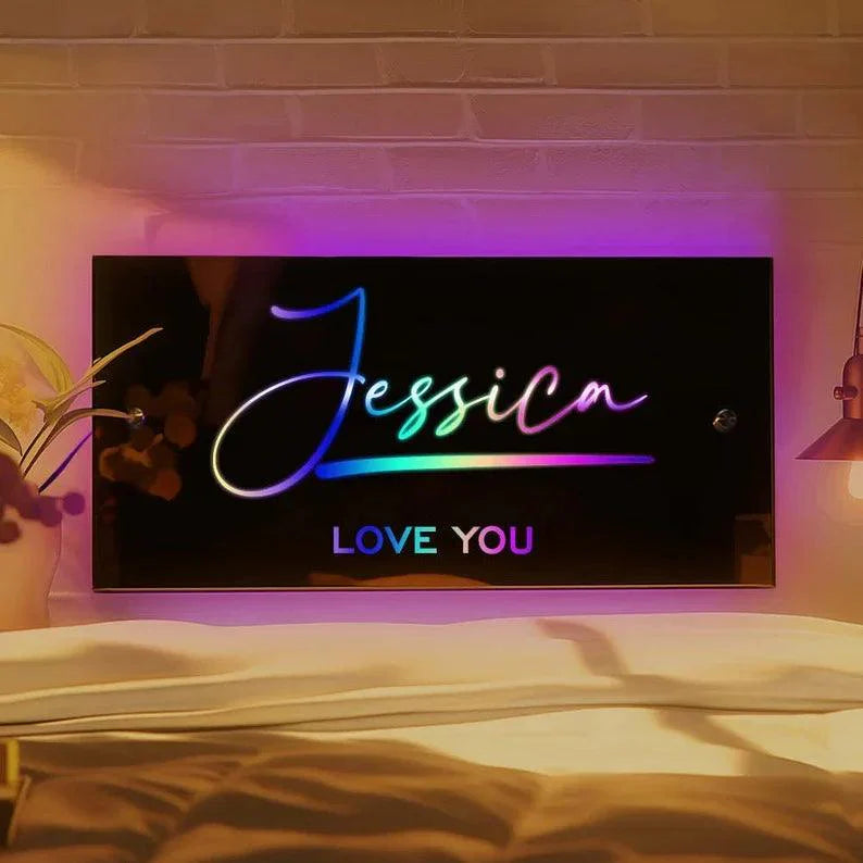 Personalized Name Mirror Light for LED neon sign product image