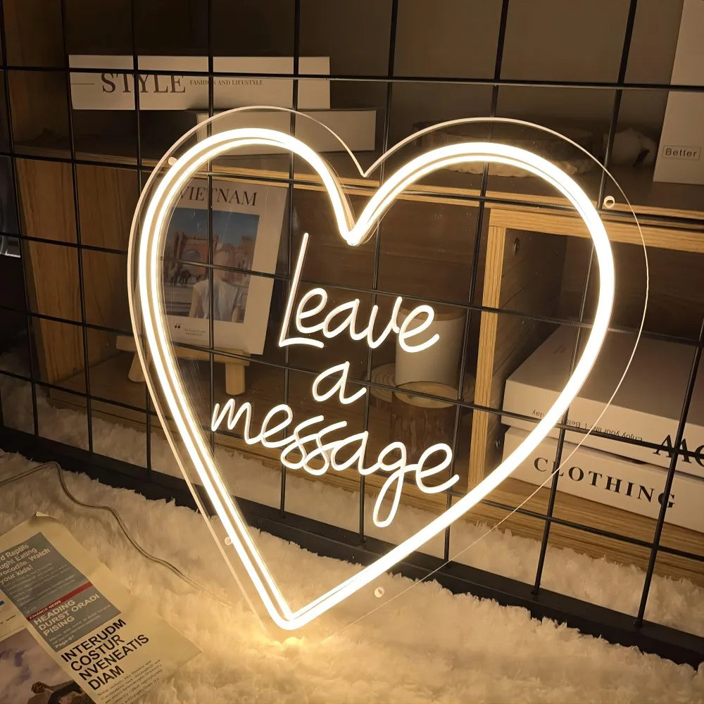 Leave a Message Sculpture Personal LED neon sign product image
