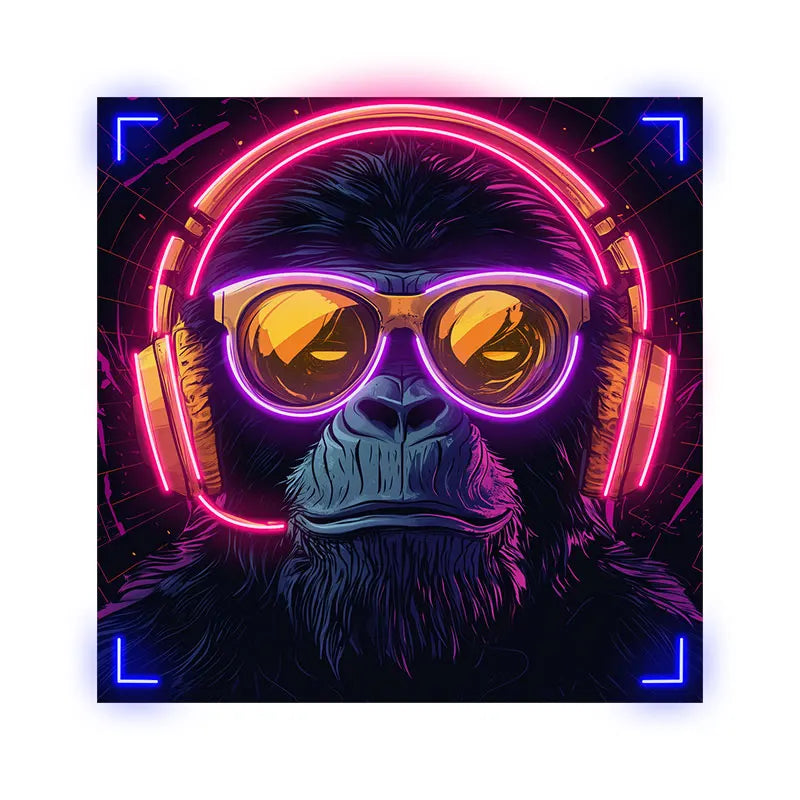 Toysign Futuristic Neon Monkey with LED neon sign product image