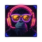 Toysign Futuristic Neon Monkey with LED neon sign product image