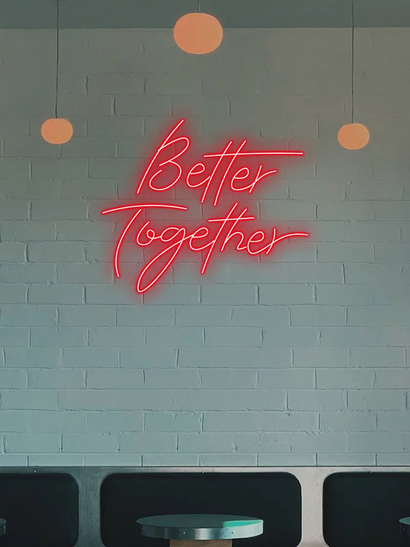 Toysign Better Together Text LED neon sign product image