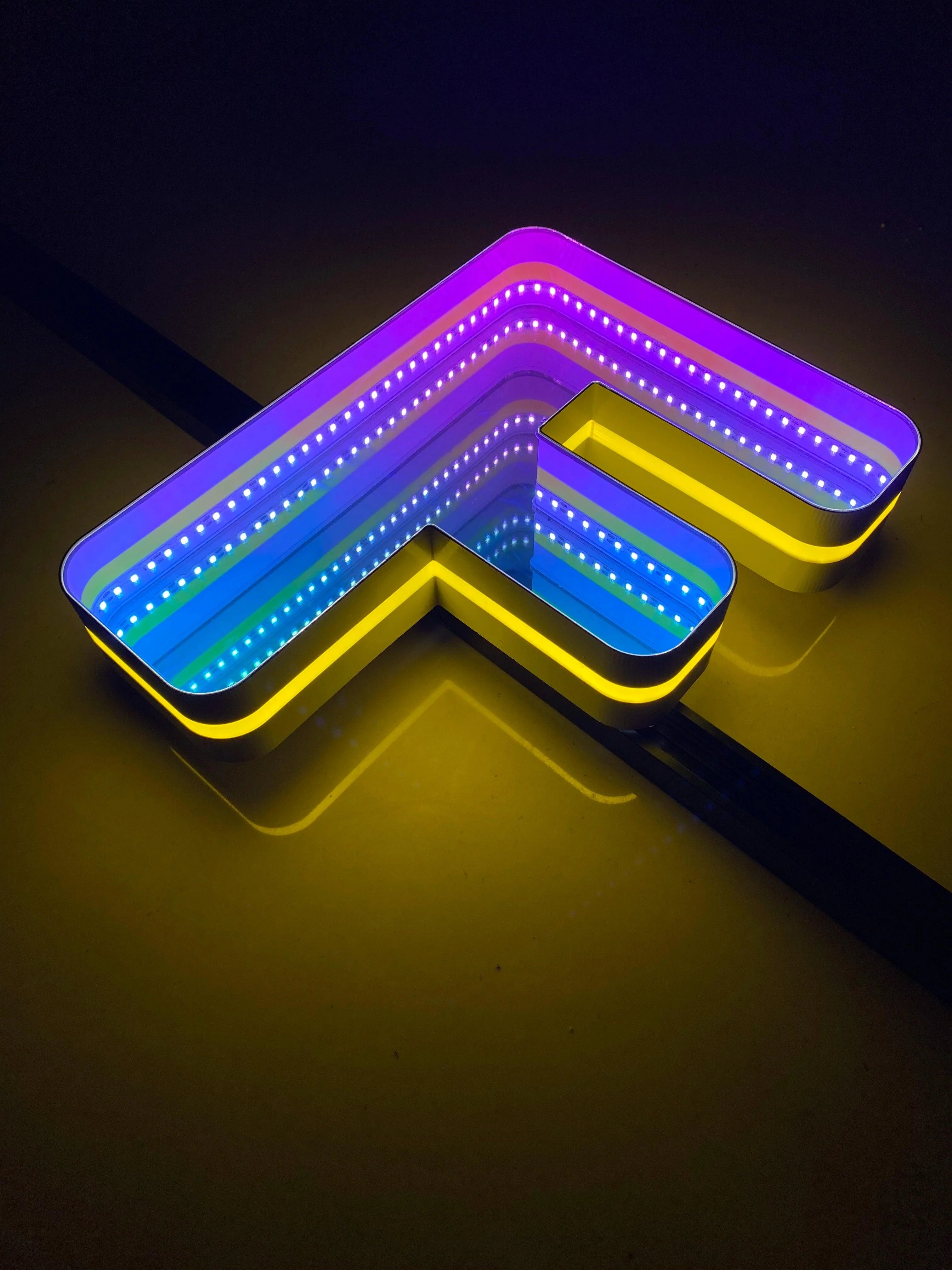 Stocked Infinity Mirror 3d Letters LED neon sign product image