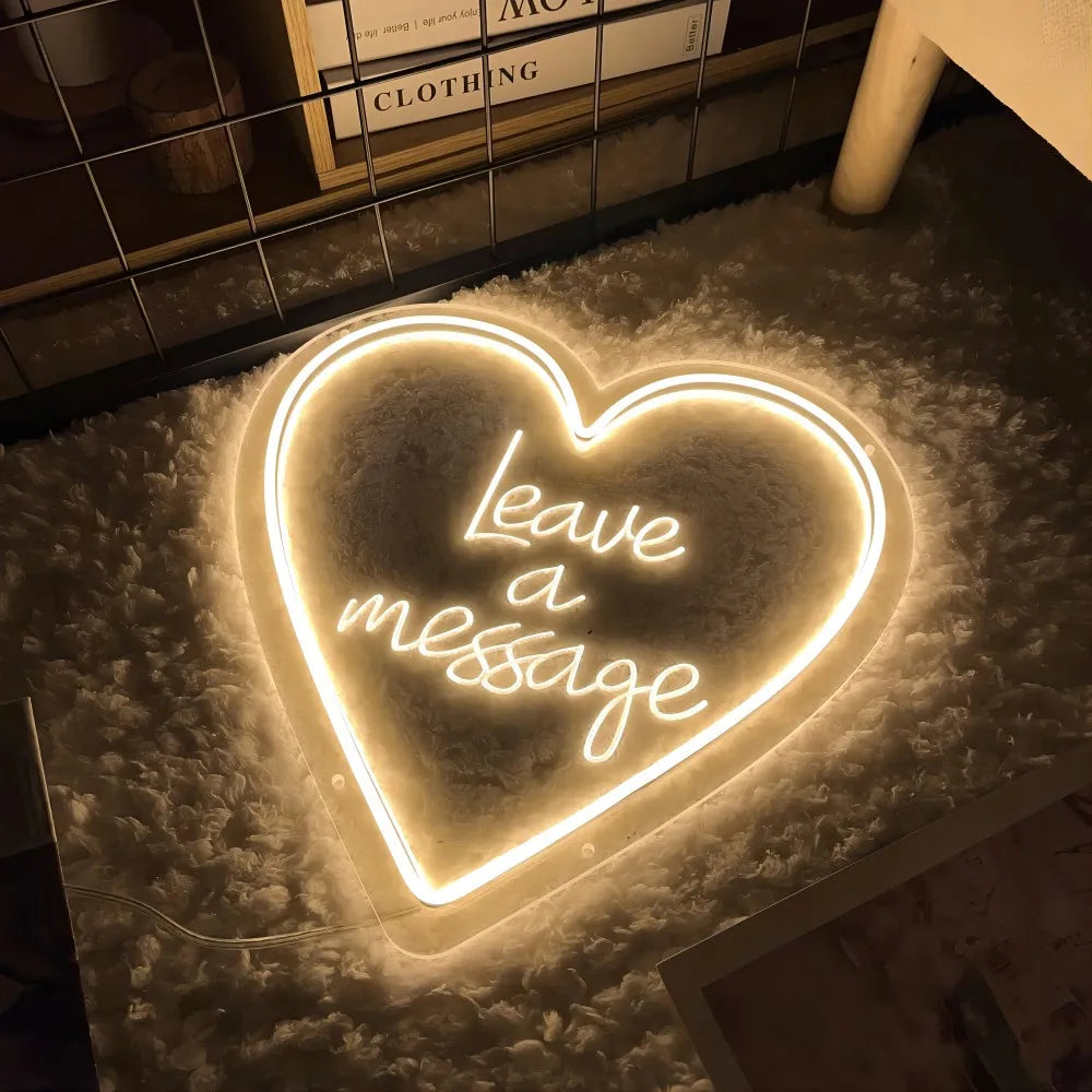 Leave a Message Sculpture Personal LED neon sign product image