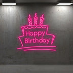 Toysign Happy Birthday with Cake & LED neon sign product image