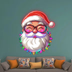 Santa Claus with Small Light Bulbs LED LED neon sign product image