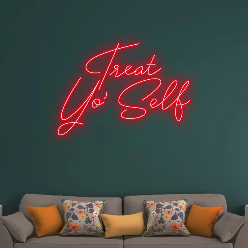 Treat Yo' Self - Add Some Flair to LED neon sign product image