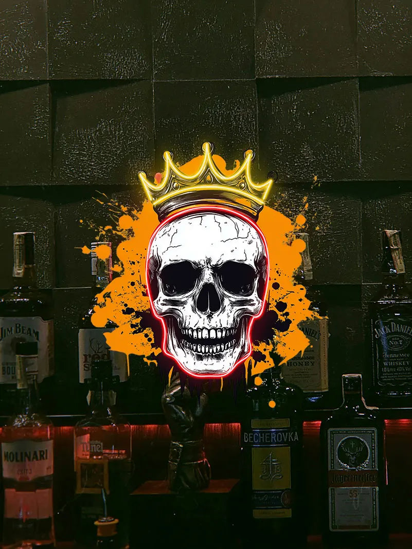 Crowned Skull - Edgy LED Wall Light LED neon sign product image
