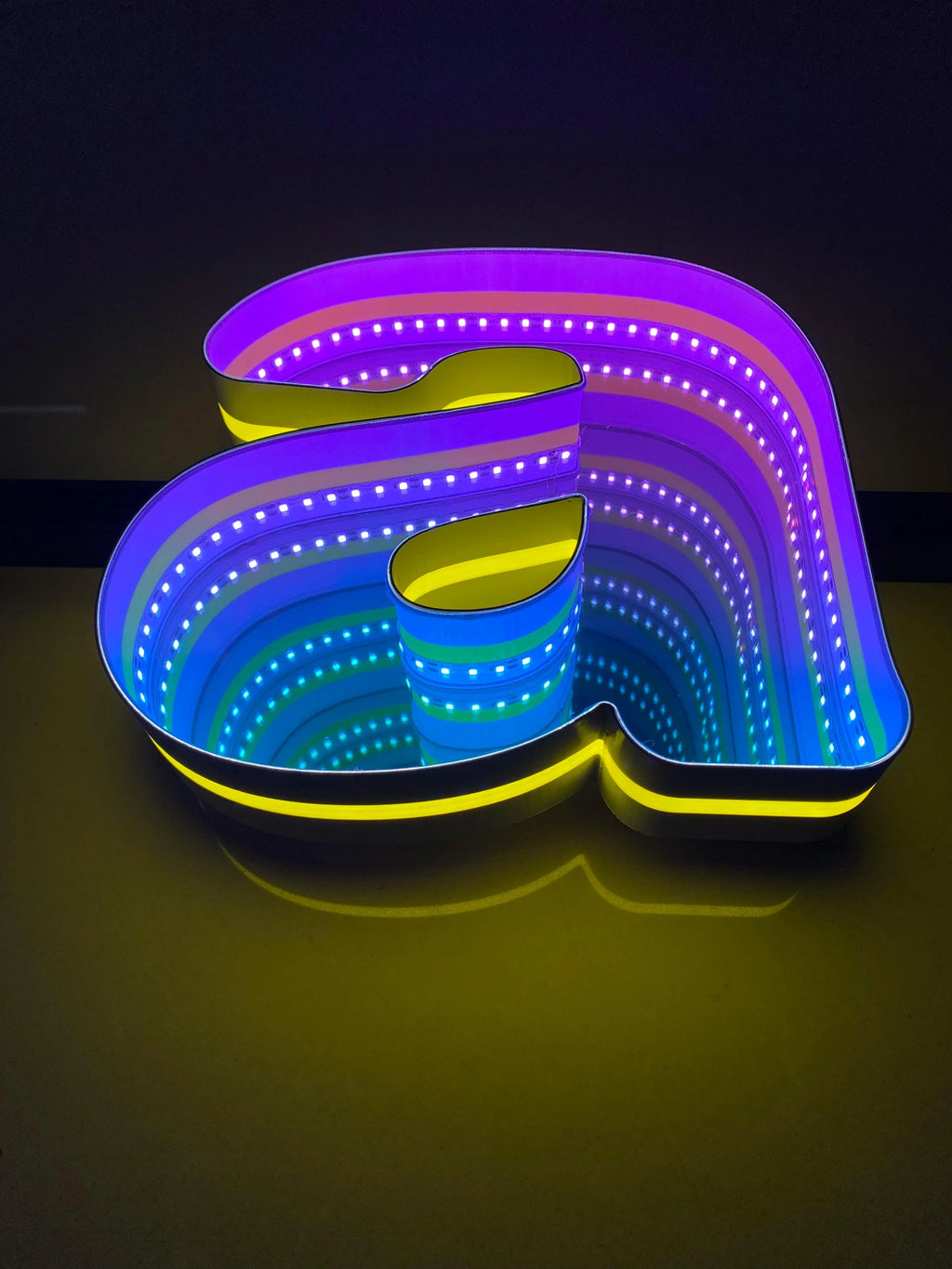 Stocked Infinity Mirror 3d Letter LED Neon Sign | NeonCS – neoncs