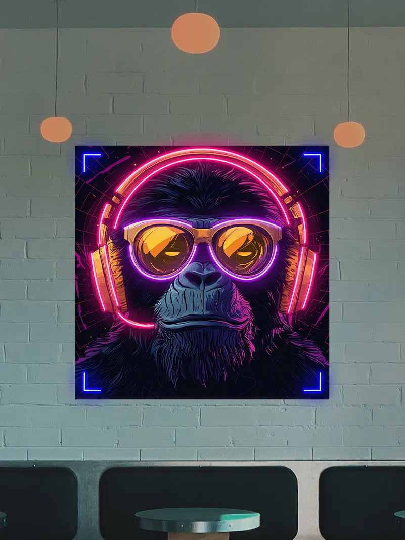 Toysign Futuristic Neon Monkey with LED neon sign product image